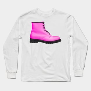 Pink Punk Boot Long Sleeve T-Shirt